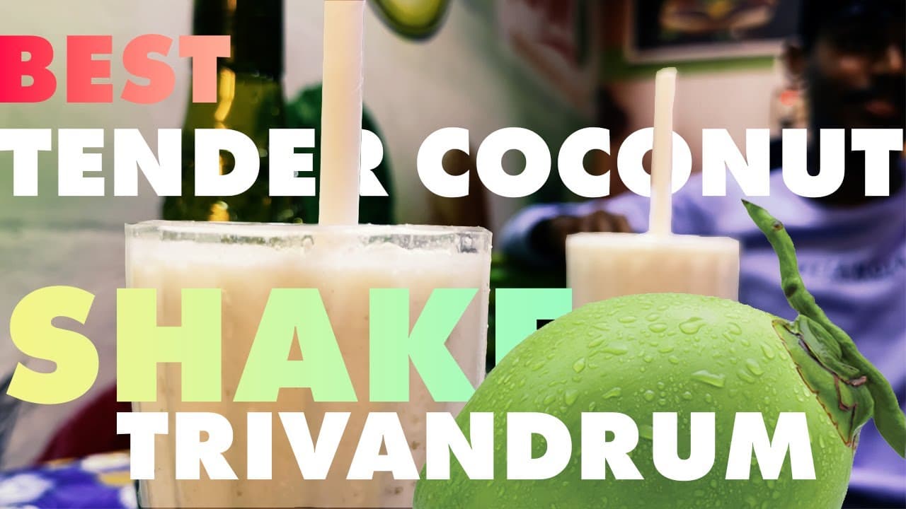 Best milk shake in Trivandrum 🦚 | Tender Coconut (Karikku) Shake 🥤- Karikkin Shake 🤤 spot in TVM